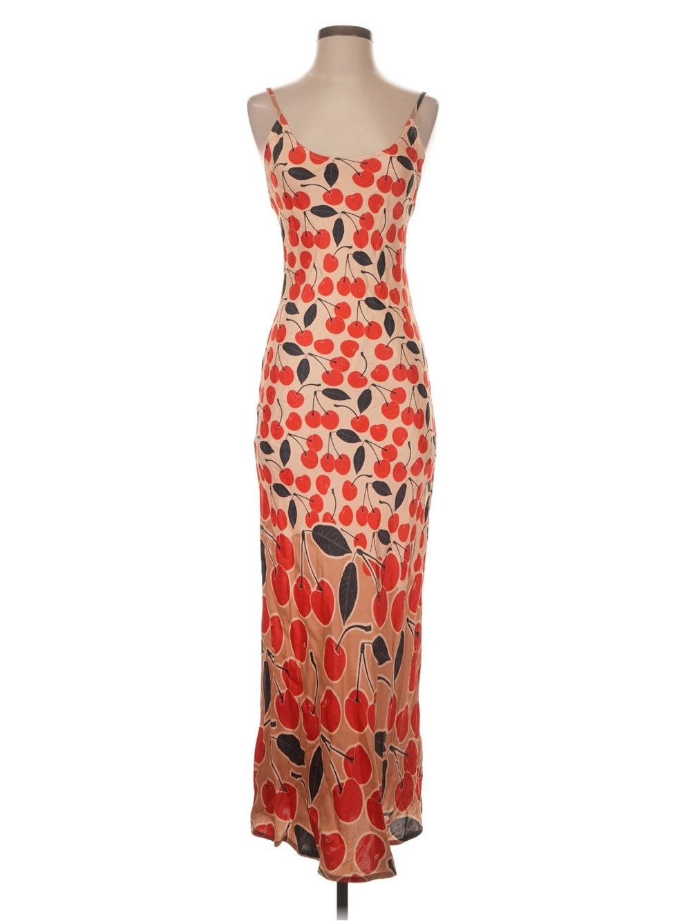 Conditions Apply - Elva Slip Dress
Cherry Print Slip Maxi Dress - Red